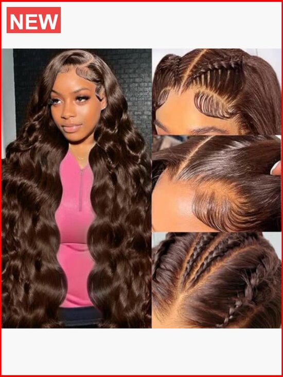 13x6 HD Lace Front Wig Human Hair 200 Density Body Wave Pre-Plucked